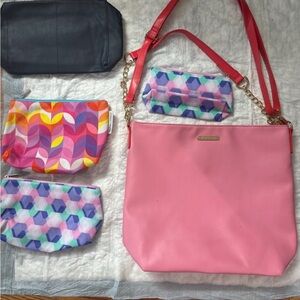 Jimmy Choo Pink Shoulder Bag with Vibrant Design